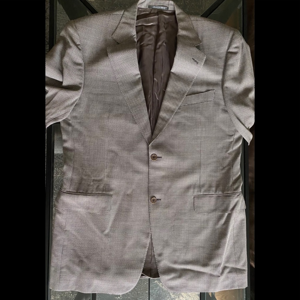 Canali Jacket Super 120’s Wool Blazer Tweed Italy
